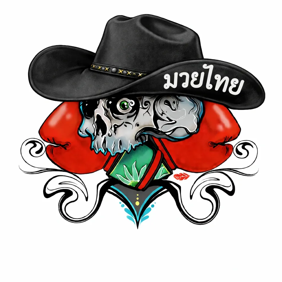 AMT Cowboy Skull Artwork